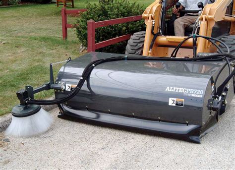 skid steer attachments broom|skid steer push broom attachment.